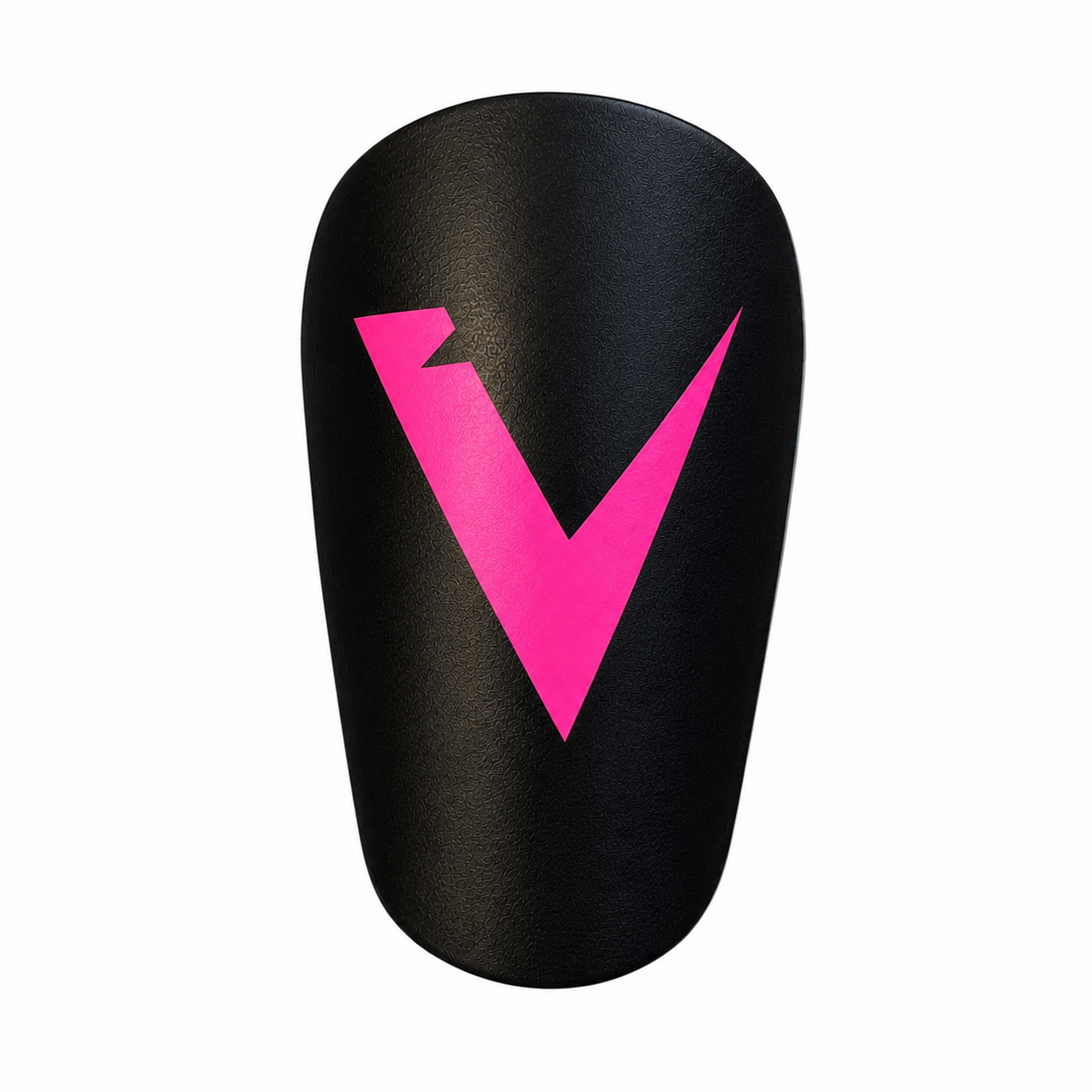 PowerPads Mini Leggbeskyttere i sort med rosa logo for beskyttelse av leggen under fotball og annen sport