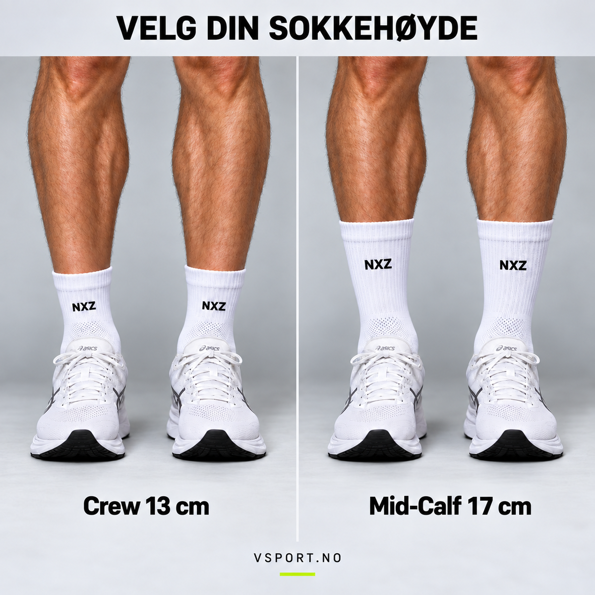 NXZ Performance Løpesokker – Hvit